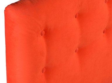 RESPALDO BODEVIR BOTONE FELPA 1.5 PLAZAS MADERA NARANJA - 3