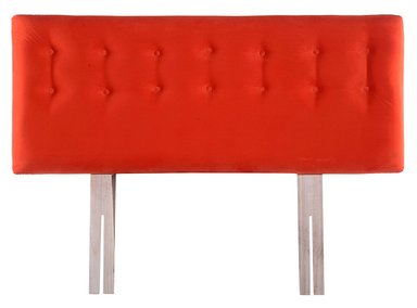 RESPALDO BODEVIR BOTONE FELPA 1.5 PLAZAS MADERA NARANJA - 1