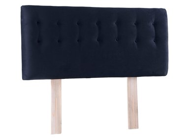 RESPALDO BODEVIR BOTONE FELPA 1.5 PLAZAS MADERA NEGRO - 2
