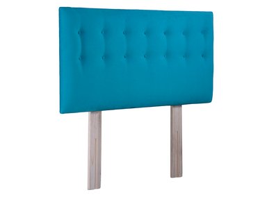 RESPALDO BODEVIR BOTONE FELPA 1.5 PLAZAS MADERA TURQUESA - 2
