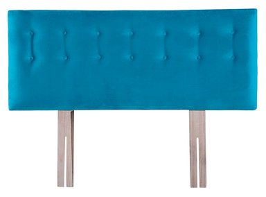 RESPALDO BODEVIR BOTONE FELPA 1.5 PLAZAS MADERA TURQUESA - 1
