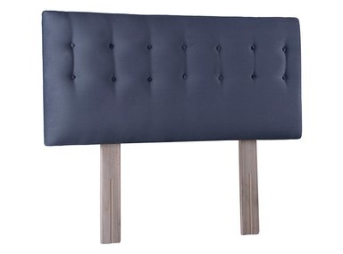 RESPALDO BODEVIR BOTONE FELPA 1.5 PLAZAS MADERA GRIS - 2