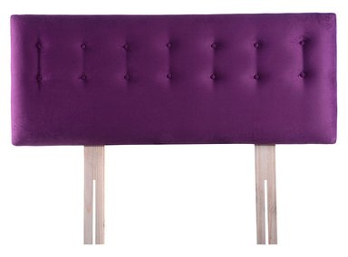 RESPALDO BODEVIR BOTONE FELPA 2 PLAZAS MADERA MORADO - 1