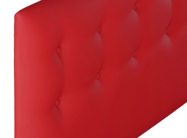 RESPALDO BODEVIR BOTONE FELPA 2 PLAZAS MADERA ROJO - 3