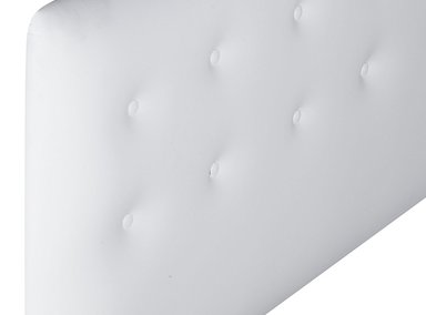 RESPALDO BODEVIR BOTONE PU 1.5 PLAZAS MADERA BLANCO - 3