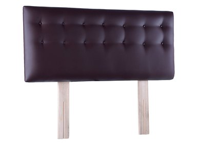 RESPALDO BODEVIR BOTONE PU 1.5 PLAZAS MADERA CHOCOLATE - 2