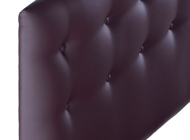 RESPALDO BODEVIR BOTONE PU 1.5 PLAZAS MADERA CHOCOLATE - 3