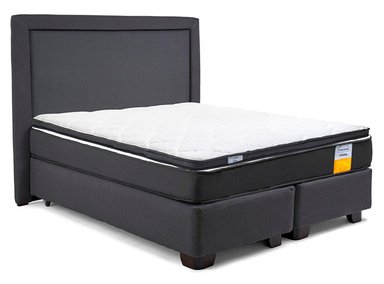 JUEGO DE DORMITORIO DRIMKIP CAMA AMERICANA FUNCIONAL PLUS 2 PLAZAS + RESPALDO + TOPPER - 2