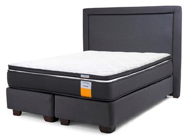 JUEGO DE DORMITORIO DRIMKIP CAMA AMERICANA FUNCIONAL PLUS 2 PLAZAS + RESPALDO + TOPPER - 1