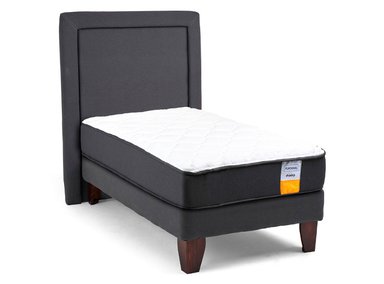 JUEGO DE DORMITORIO DRIMKIP CAMA EUROPEA FUNCIONAL 1.5 PLAZAS + RESPALDO - 2