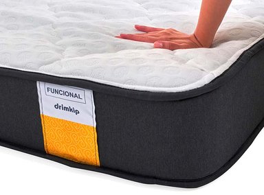 JUEGO DE DORMITORIO DRIMKIP CAMA EUROPEA FUNCIONAL 1.5 PLAZAS + RESPALDO - 3