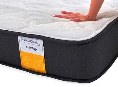 JUEGO DE DORMITORIO DRIMKIP CAMA EUROPEA FUNCIONAL 2 PLAZAS + RESPALDO - 3