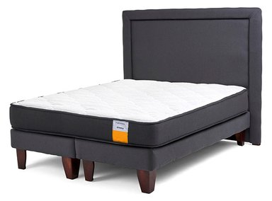 JUEGO DE DORMITORIO DRIMKIP CAMA EUROPEA FUNCIONAL 2 PLAZAS + RESPALDO - 1