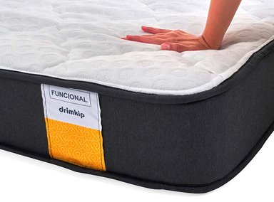 JUEGO DE DORMITORIO DRIMKIP CAMA EUROPEA FUNCIONAL 2 PLAZAS + TOPPER - 3