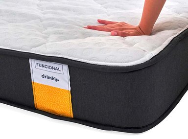 JUEGO DE DORMITORIO DRIMKIP CAMA EUROPEA FUNCIONAL KING + RESPALDO + TOPPER - 3