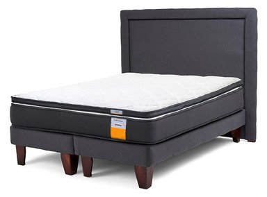 JUEGO DE DORMITORIO DRIMKIP CAMA EUROPEA FUNCIONAL KING + RESPALDO + TOPPER - 1