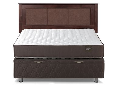 JUEGO DE DORMITORIO ROSEN CAMA BOXET ERGO T 2 PLAZAS + RESPALDO RACHEL - 1