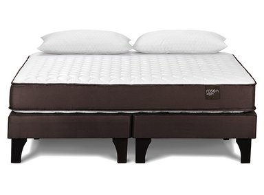 JUEGO DE DORMITORIO ROSEN CAMA EUROPEA ERGO T BD 2 PLAZAS + ALMOHADAS - 1