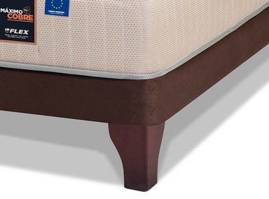JUEGO DE DORMITORIO FLEX CAMA EUROPEA MAS COBRE MAXIMO 2 PLAZAS + RESPALDO LORRAINE - 3