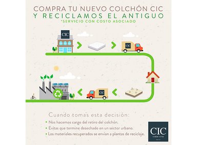 JUEGO DE DORMITORIO CIC CAMA EUROPEA DUBLIN ORTOPEDIC BD 2 PLAZAS + SET GRIS - 11