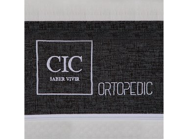 JUEGO DE DORMITORIO CIC CAMA EUROPEA DUBLIN ORTOPEDIC BD 2 PLAZAS + SET GRIS - 6