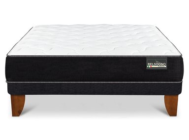 CAMA EUROPEA CIC PLUS BELSOGNO 2 PLAZAS NEGRO - 1