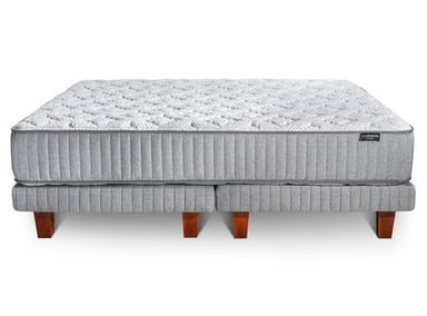 CAMA EUROPEA CANNON HYBRID VISCO 2 PL + RESPALDO PESTAÑA - 3