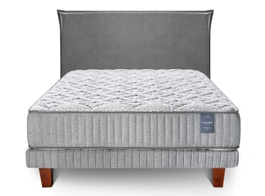 CAMA EUROPEA CANNON HYBRID VISCO 2 PL + RESPALDO PESTAÑA - 1