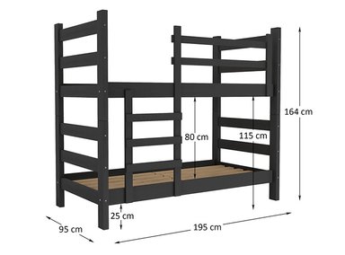 CAMAROTE BE DESIGN ESSENCIALE CR NEGRO 1 PL - 5