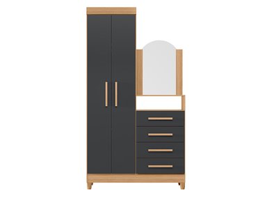 CÓMODA VEKKA HOME CAPRI GREY 2P 4C - 2