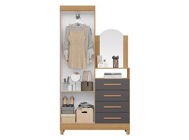 CÓMODA VEKKA HOME CAPRI GREY 2P 4C - 3