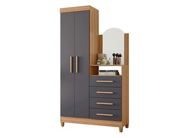 CÓMODA VEKKA HOME CAPRI GREY 2P 4C - 1