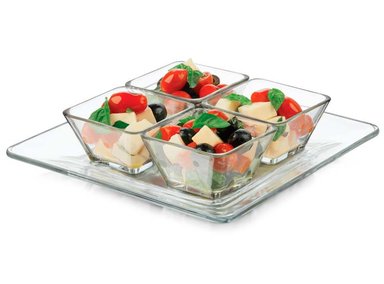 SET COCTEL LIBBEY SERVING TEMPO 5 PIEZAS - 1