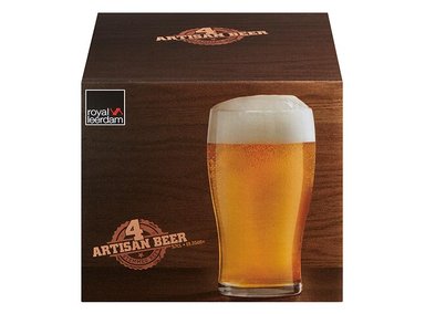 SET 4 VASOS LIBBEY PINTA ARTISAN VIDRIO - 1