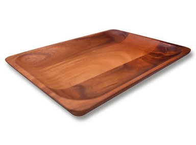 PLATO BASE RIPLEY HOME RECTANGULAR ACACIA MADERA - 1