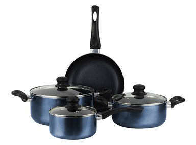 BATERÍA DE COCINA MARMICOC SLIDE AZUL 7 PIEZAS - 1