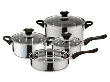 BATERÍA DE COCINA FANTUZZI CORAZZA 7 PIEZAS - 1