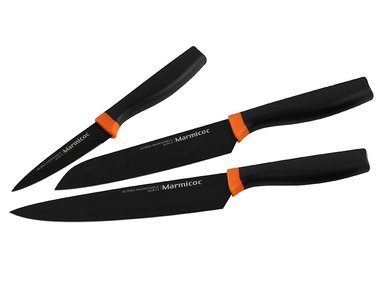 SET CUCHILLOS MARMICOC BLACK 3 PIEZAS - 2