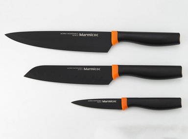 SET CUCHILLOS MARMICOC BLACK 3 PIEZAS - 3