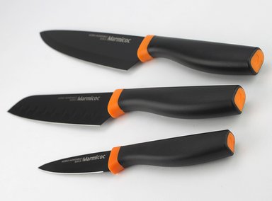 SET CUCHILLOS MARMICOC BLACK 3 PIEZAS - 4
