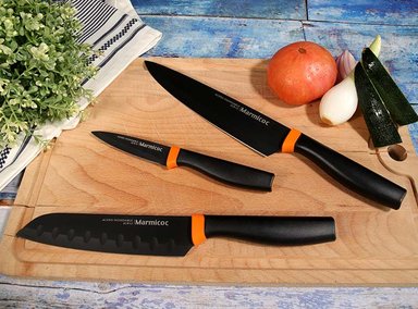 SET CUCHILLOS MARMICOC BLACK 3 PIEZAS - 8