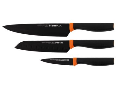 SET CUCHILLOS MARMICOC BLACK 3 PIEZAS - 1