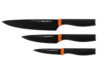 SET CUCHILLOS MARMICOC BLACK 3 PIEZAS - 1