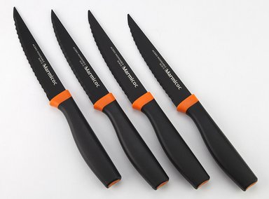 SET CUCHILLOS MARMICOC CARNE BLACK 4 PIEZAS - 4