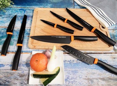SET CUCHILLOS MARMICOC CARNE BLACK 4 PIEZAS - 8