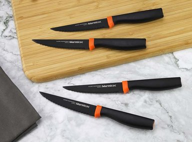 SET CUCHILLOS MARMICOC CARNE BLACK 4 PIEZAS - 9