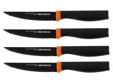 SET CUCHILLOS MARMICOC CARNE BLACK 4 PIEZAS - 1
