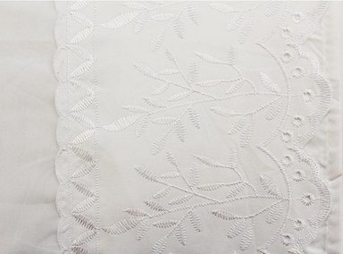 SABANA ANDES MICROFIBRA BRODERIE BLANCO 2 PL - 3
