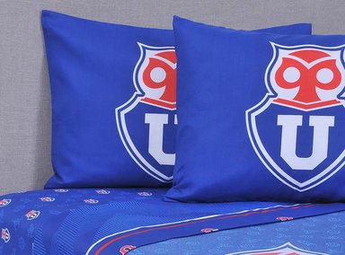 JUEGO DE SABANAS UNIVERSIDAD DE CHILE MAS 2 PL - 1