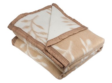 FRAZADA ANDES  RAMA JACQUARD BEIGE KING - 1